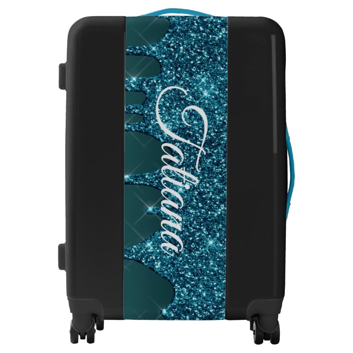 glitter suitcase