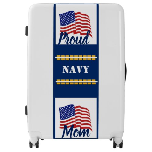 Luggage Suitcase Navy Mom