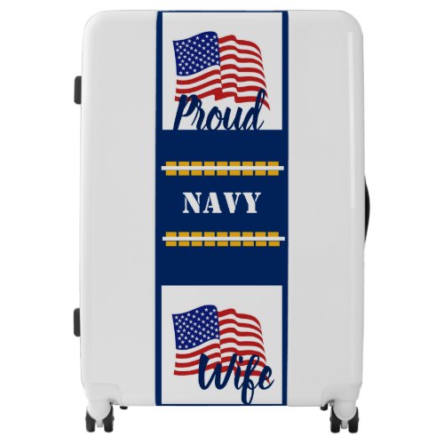 Luggage Suitcase Navy Wife