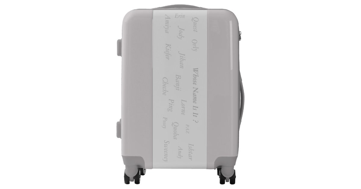 Luggage Suitcase with Unisex names, Zazzle