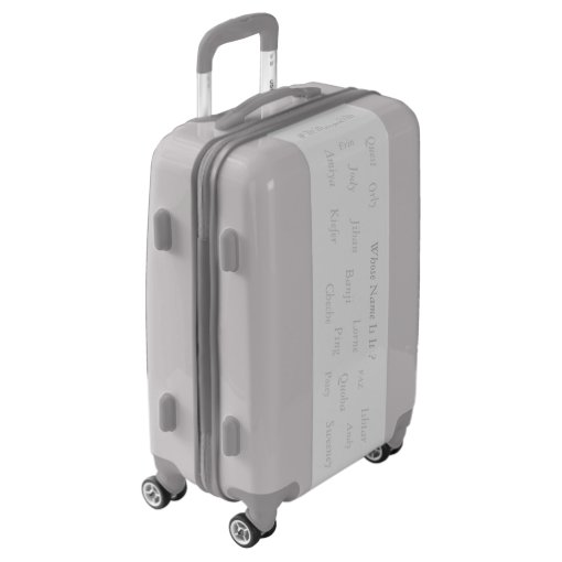 Luggage Suitcase with Unisex names, Zazzle