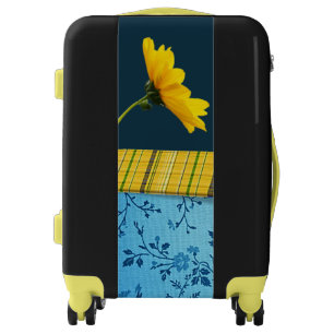 Luggage Sunflower Plaid