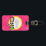 luggage tag<br><div class="desc">Cute fun luggage tag. Back left blank for personalization.</div>
