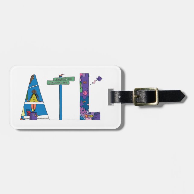 Luggage Tag | ATLANTA, GA (ATL) (Front Horizontal)