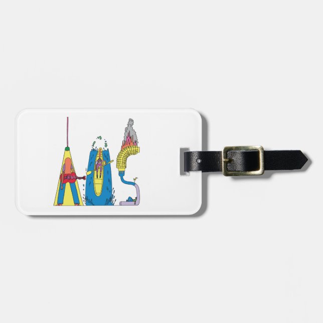 Luggage Tag | AUSTIN, TX (AUS) (Front Horizontal)