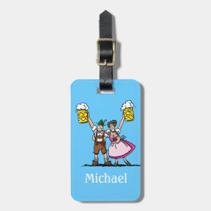 Luggage Tag BEER FESTIVAL Beer Couple Cheers