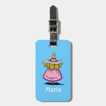 Luggage Tag Beer Festival Beer Waitress by frankramspott at Zazzle