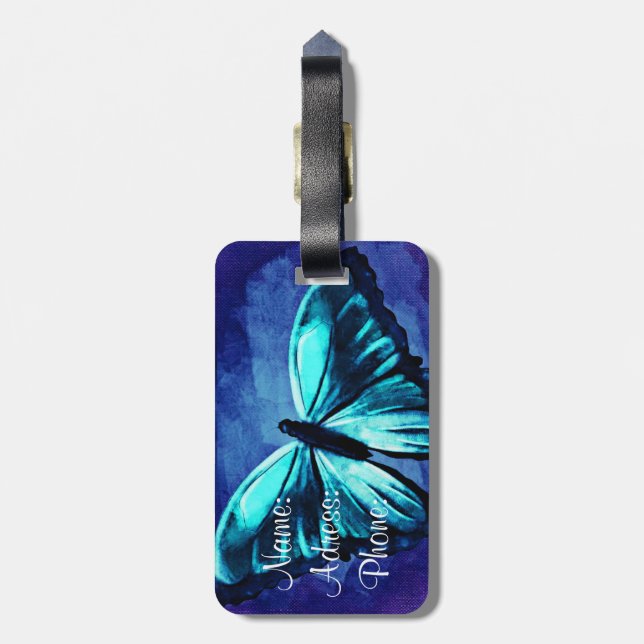 Luggage Tag/Butterfly Tag (Back Vertical)