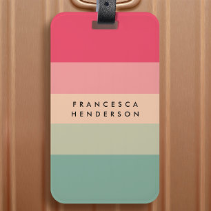 Luggage Tag Custom Colorblock Travel Bag Tags