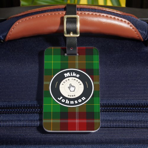 Luggage Tag _ Custom Scottish Plaid add name