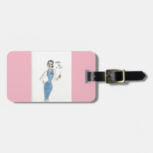 Luggage tag. Flight attendant themed Luggage Tag