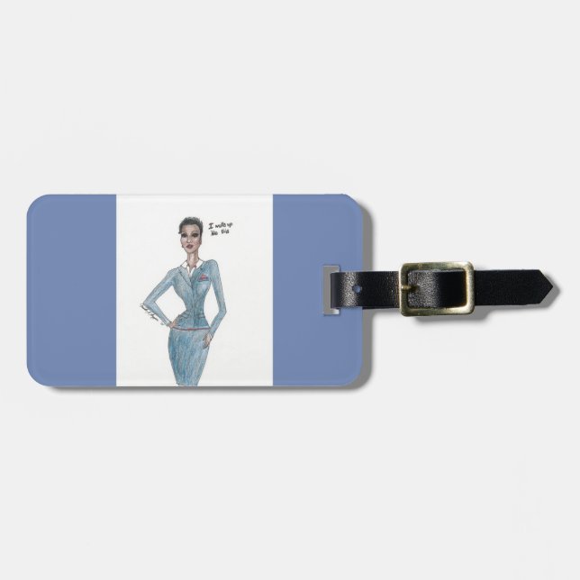 luggage tag. Flight attendant themed Luggage Tag (Front Horizontal)