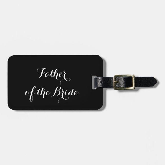 Luggage tag for Father of the Bride (Front Horizontal)