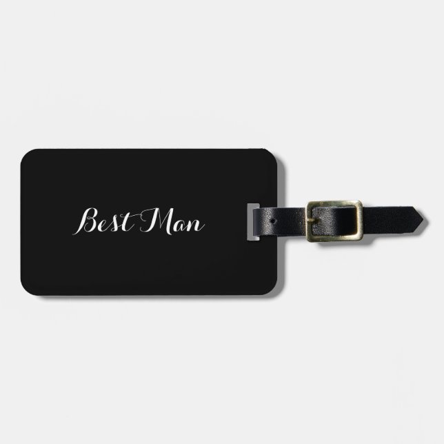 Luggage tag for the Best Man (Front Horizontal)