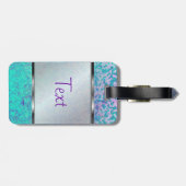 Luggage Tag Glitter Star Dust (Back Horizontal)