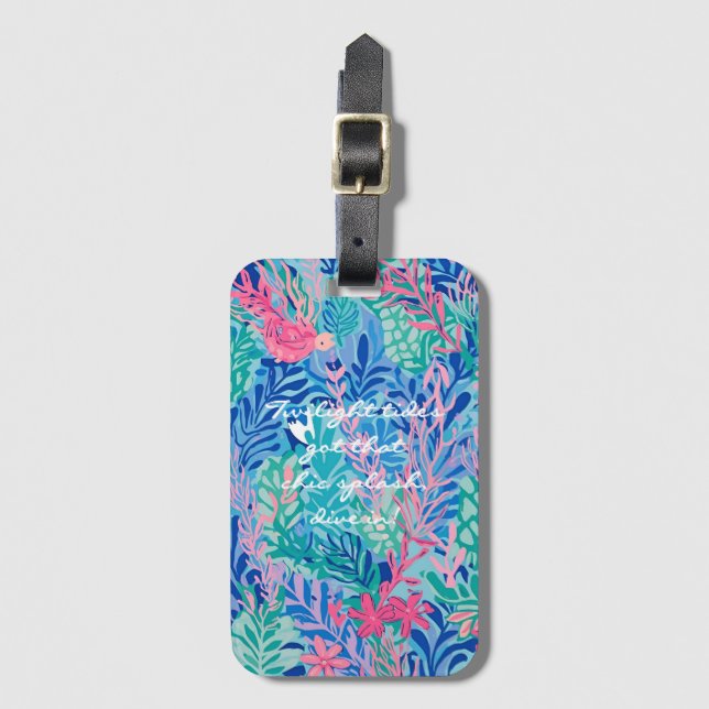 Luggage tag in stylish graphic (Front Vertical)