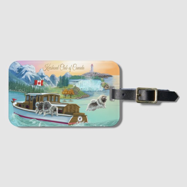 Luggage Tag - Keeshond Club of Canada (Front Horizontal)
