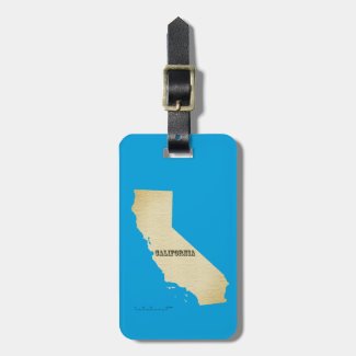 Luggage Tag - Map of California