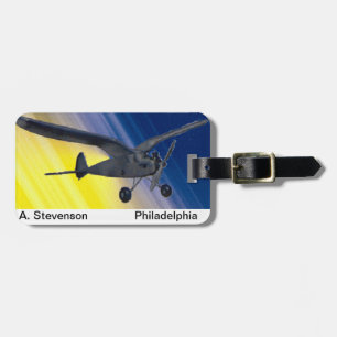Luggage tag - model airplane