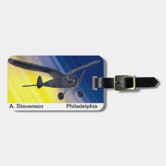 Luggage tag - model airplane