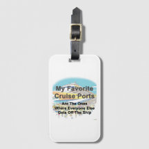 LUGGAGE TAG - My Favorite Cruise Ports