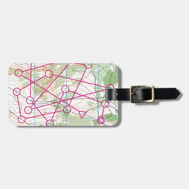 Luggage Tag - orienteering course (Front Horizontal)