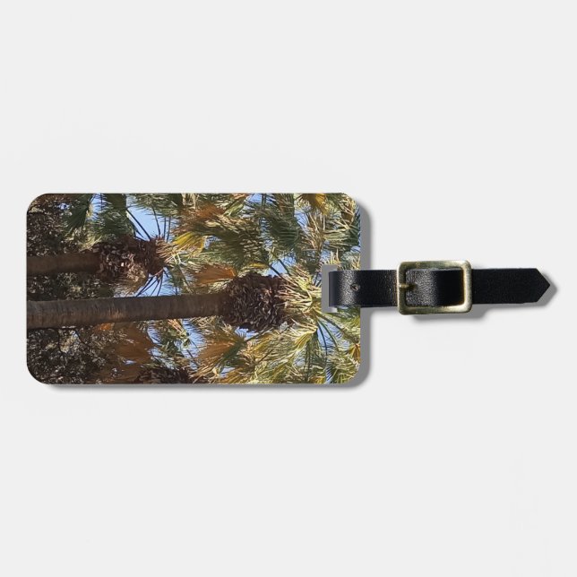 Luggage Tag Palm Trees (Front Horizontal)