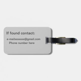 Luggage Tag - Repeated Monogram