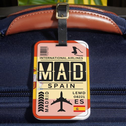Luggage Tag Spain MAD