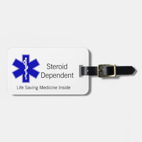 Luggage Tag Steroid Dependent Luggage Tag