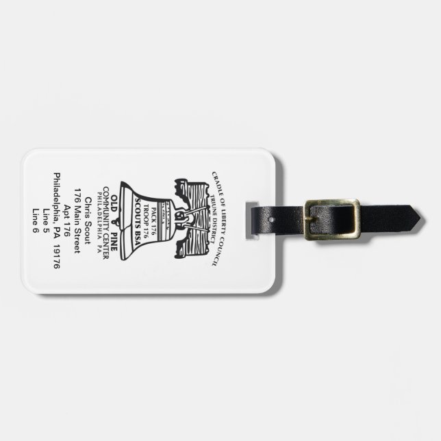 Luggage Tag - Style B (Personalized) (Front Horizontal)