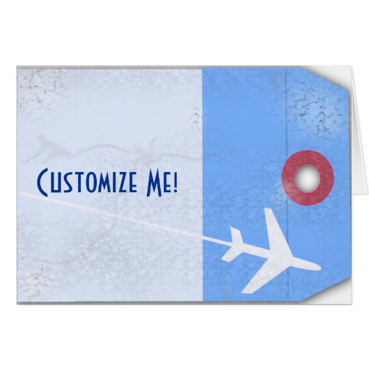 Luggage Tag Style Cards (Front Horizontal)