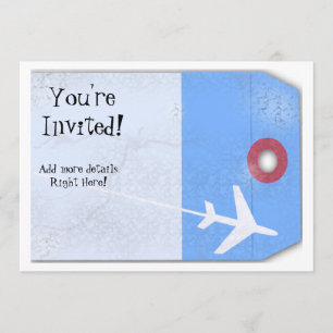Luggage Tag Style Invitation
