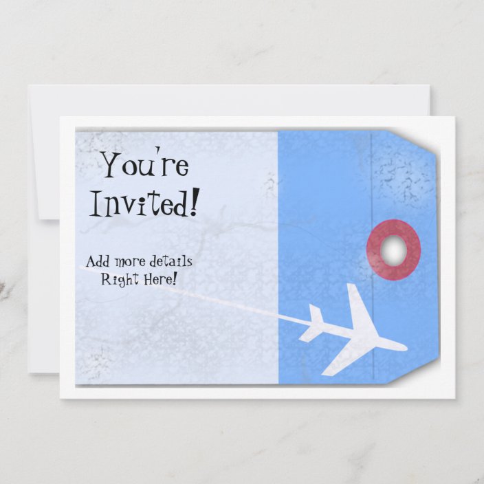 Luggage Tag Style Invitation | Zazzle.com