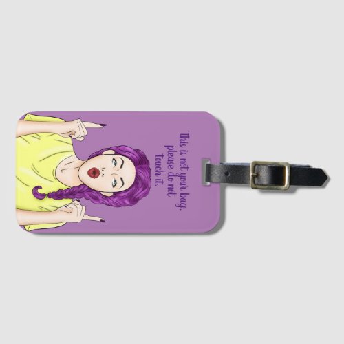 Luggage Tag This is not your bag POP ART