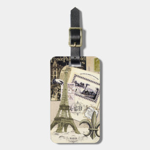 Luggage Tag..Vintage Everything Paris Luggage Tag