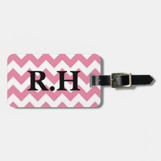 Luggage Tag w/ leather strap and your initials