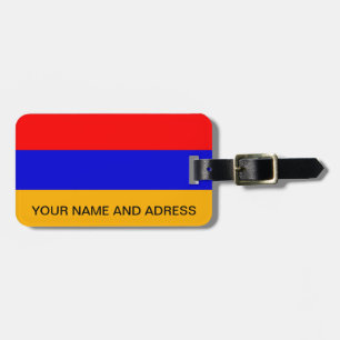 Luggage Tag with Flag of Armenia