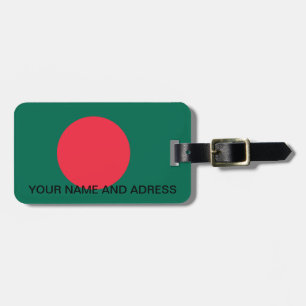 Luggage Tag with Flag of Bangladesh
