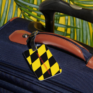 Luggage Tag with Flag of Munich, Germany