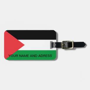 Luggage Tag with Flag of Palestine