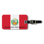 Luggage Tag with Flag of Peru Luggage Tag with Flag of Peru