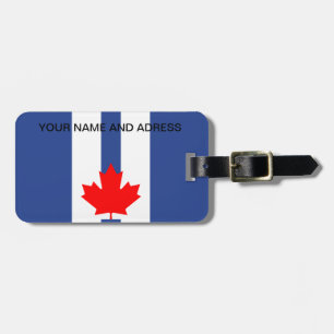 Luggage Tag with Flag of Toronto, Canada