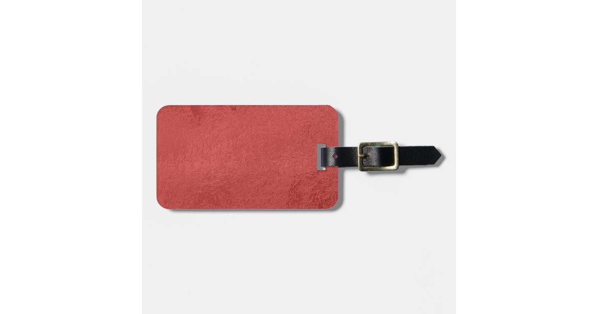 Luggage Tag with Leather Strap | Zazzle