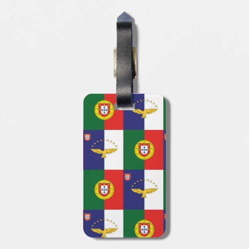 Luggage Tag with Portugal and Azores Flags