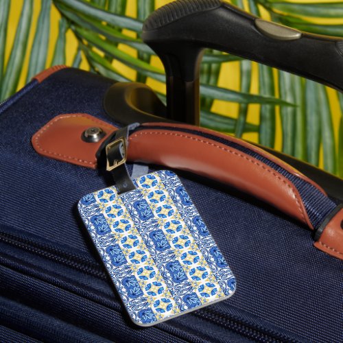 Luggage Tag with Portuguese tiles