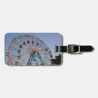 Luggage Tag: Wonder Wheel at Coney Island Luggage Tag