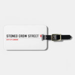stoned crow Street  Luggage Tags