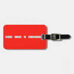 Think like a scientist  Luggage Tags