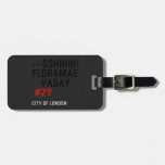---sshhhh! FLORAMAE    VASAY   Luggage Tags